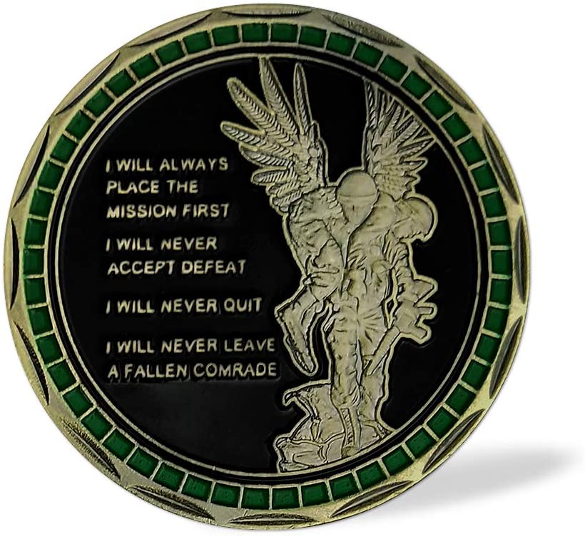 US Army Values Challenge Coin Warrior Ethos Military Coin DecoWoodo