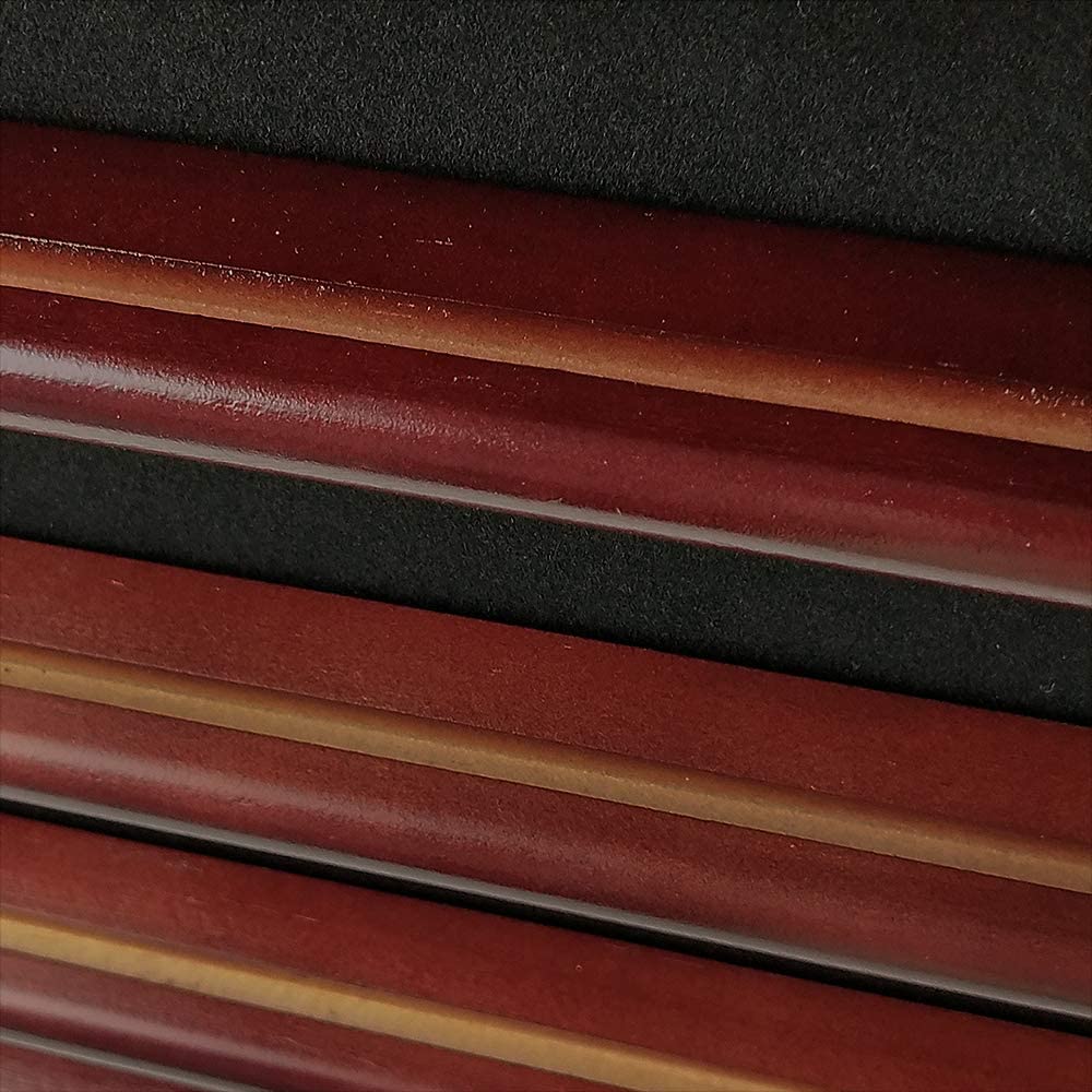 DecoWoodo Challenge Coin Display Stand 5 Rows Military Coin Holder Wall Mount Wooden Coin Rack Mahogany Finish DecoWoodo