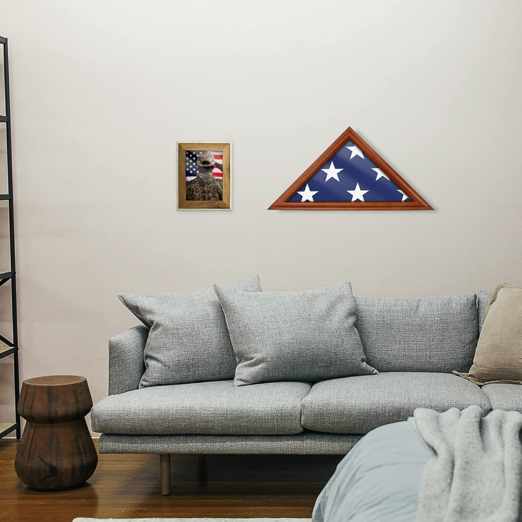 Flag Display Case 3' x 5' Not for Burial or Funeral Flag DecoWoodo