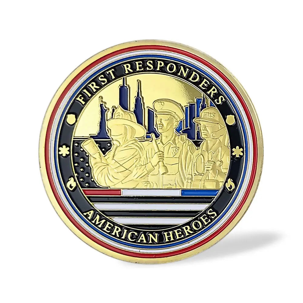 LEO Firefighter EMS Team City Hero Challenge Coin Life Savior Collectible/gift for Him for father decowoodo