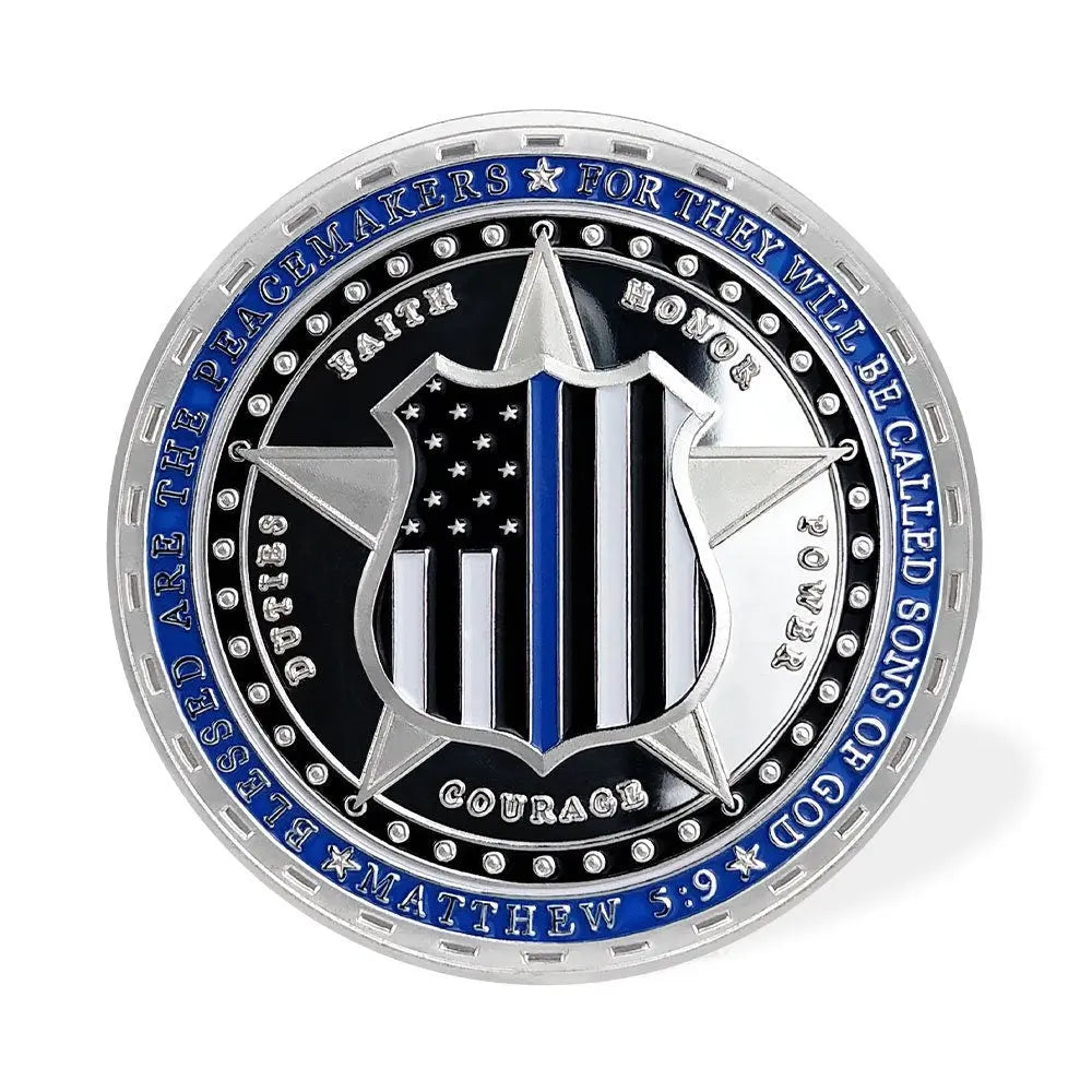 Sheriff & K9 Challenge Coin Law Enforcement Shield Badge Collectible Medallion/gift for Him for father decowoodo