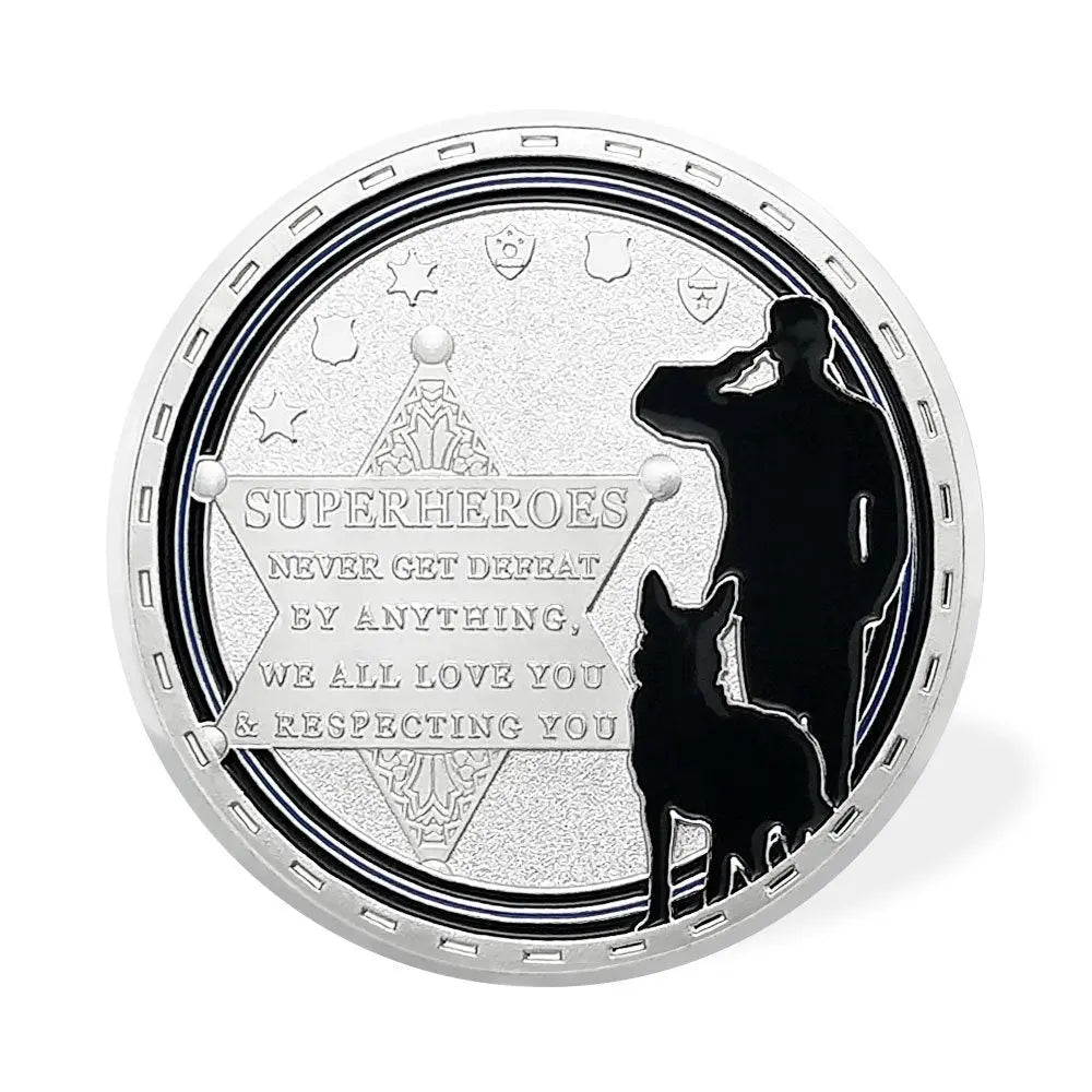 Sheriff & K9 Challenge Coin Law Enforcement Shield Badge Collectible Medallion/gift for Him for father decowoodo