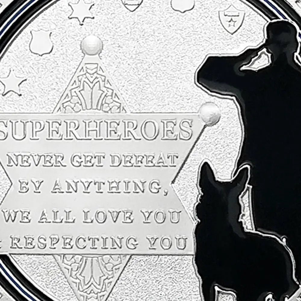 Sheriff & K9 Challenge Coin Law Enforcement Shield Badge Collectible Medallion/gift for Him for father decowoodo