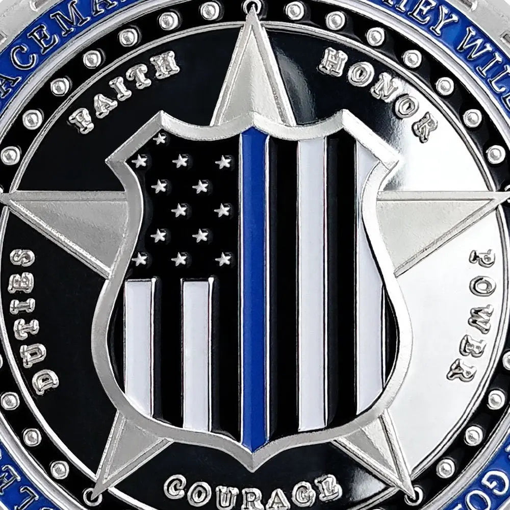 Sheriff & K9 Challenge Coin Law Enforcement Shield Badge Collectible Medallion/gift for Him for father decowoodo