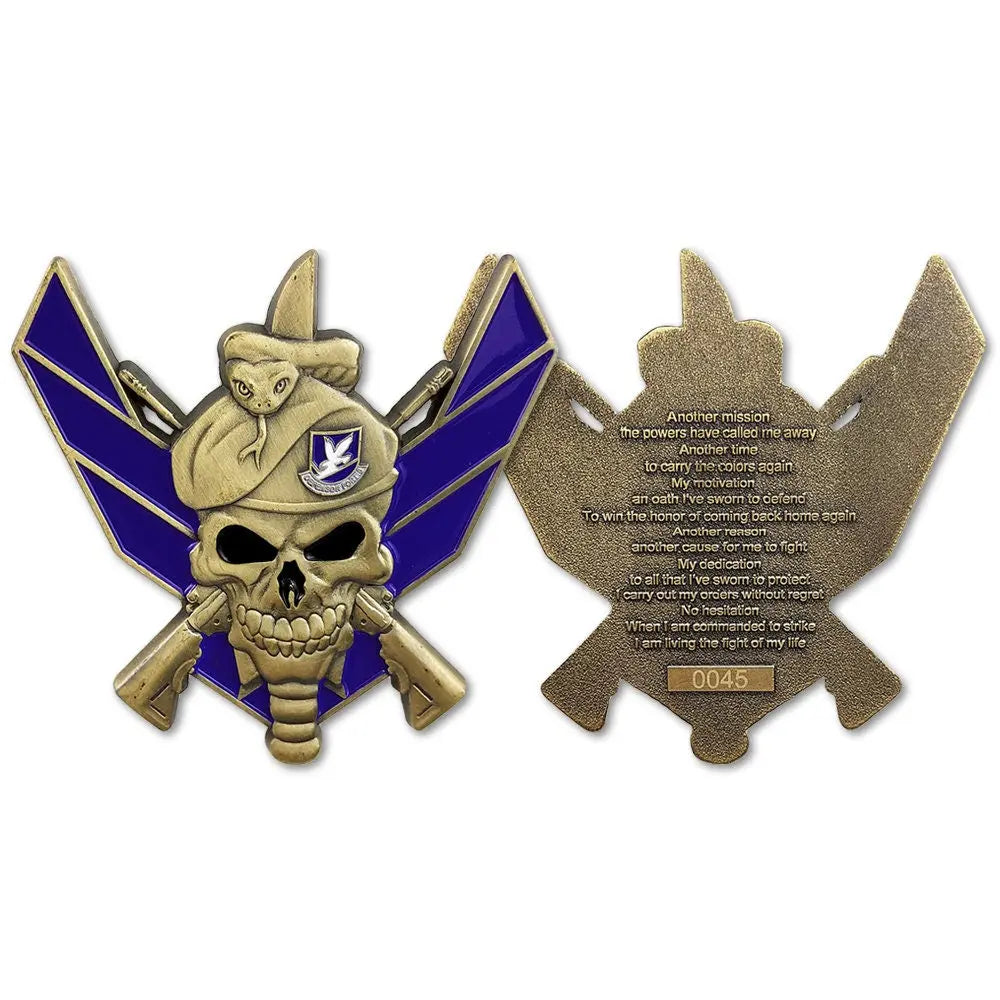 USAF Core Values Challenge Coin Air Force Defensor Motto P Military ...