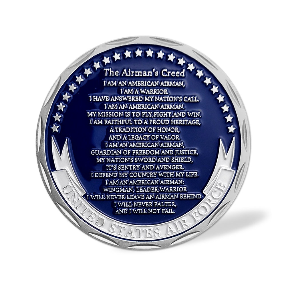 USAF The Airman's Creed Challenge Coin Air Force Sergeant Military Collectible/gift for Him for father decowoodo