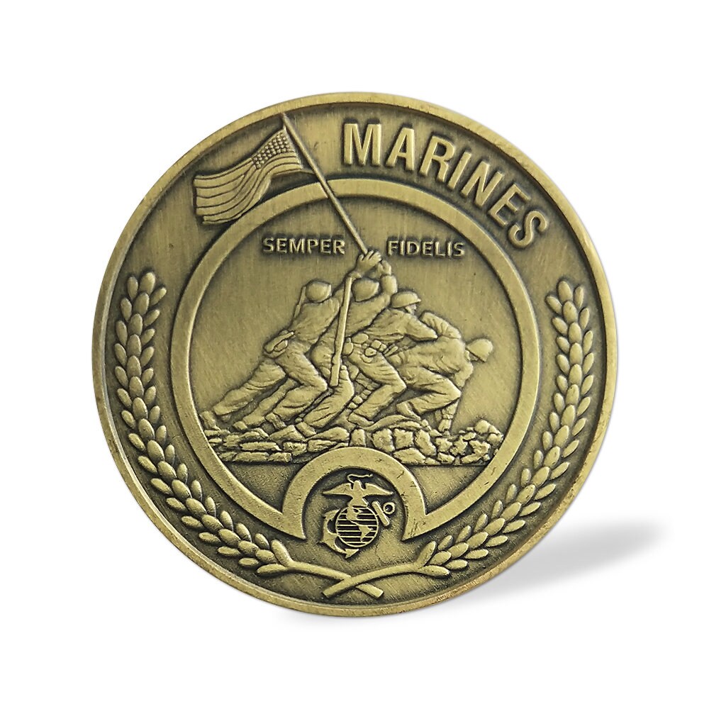 Marine Metal Key Chain Challenge Coin Opener USMC Devil Dog Motto Semper Fi/gift for Him for father decowoodo