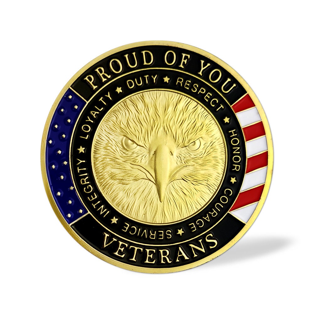 US Military Challenge Coin Soldier Squad Veterans Thanksgiving Gift Coin/gift for Him for father decowoodo