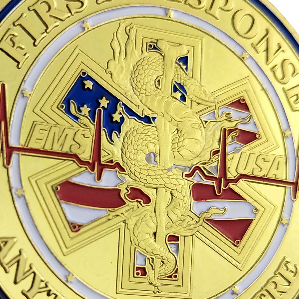 EMS Challenge Coin Doctor Life Savior Hero Collectible Emergency Worker Gift/gift for Him for father decowoodo
