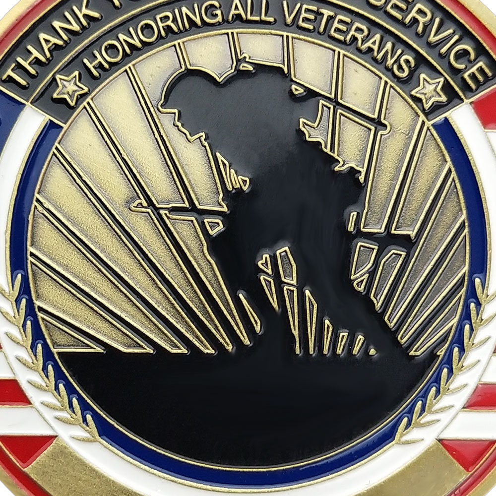 Veteran Creed Challenge Coin Thank You For Your Service Dog Tag Featured/gift for Him for father decowoodo