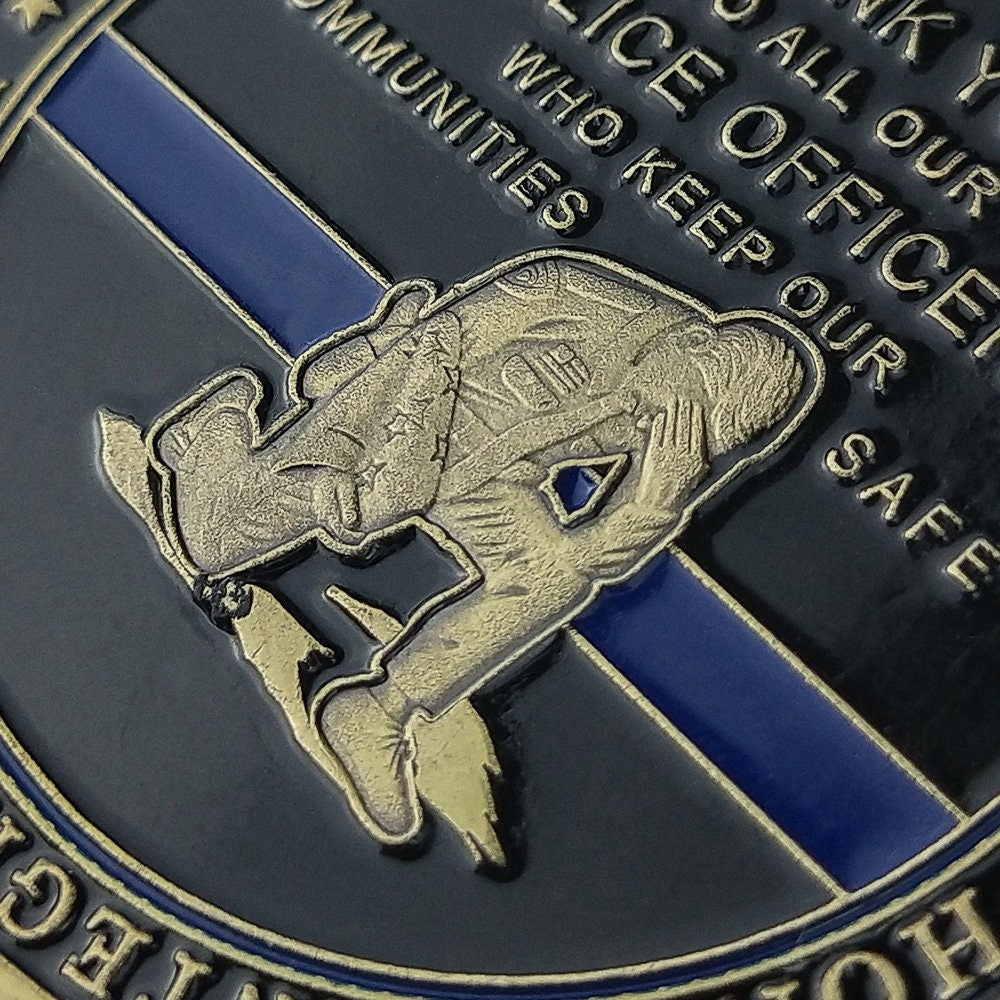 Law Enforcement Prayer Challenge Coin Bronze Crusader Warrior Police Collectible/gift for Him for father decowoodo