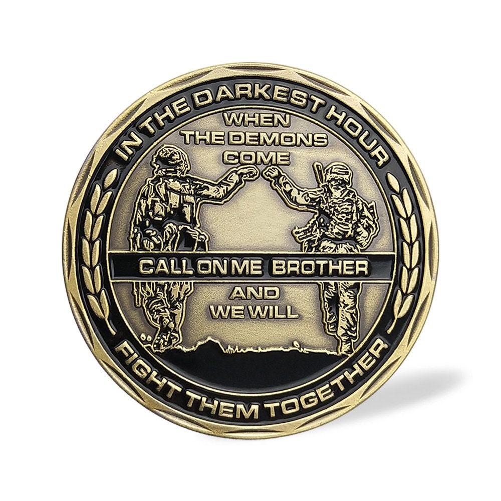 US Army Brofist Challenge Coin Bronze Military Collectible Soldier Fist Bump/gift for Him for father decowoodo