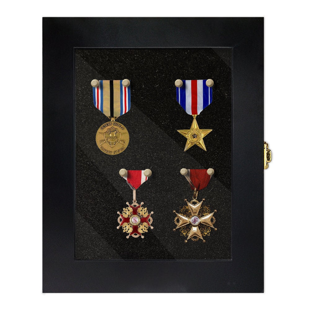 10" / 14" Display Frame Shadow Box Black Finish Collectible Holder Wall Mountable/gift for Him for father decowoodo