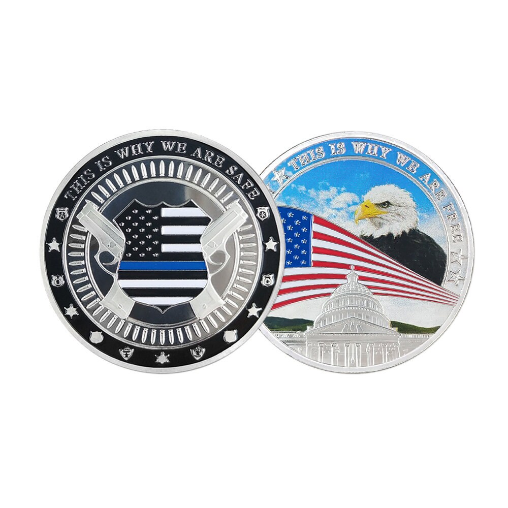 Law Enforcement Challenge Coin Sheriff Badge White House Guardian Medallion/gift for Him for father decowoodo