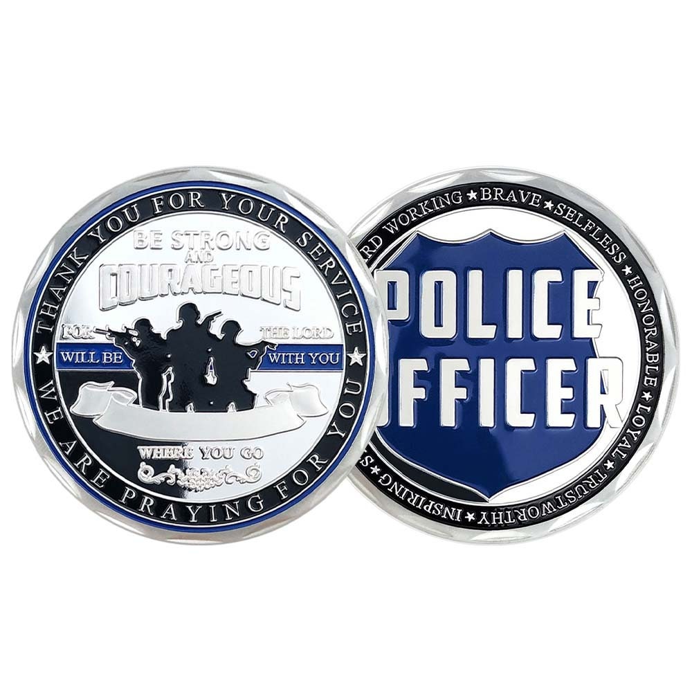 Police Officer Squad Challenge Coin Law Enforcement Shield Badge Collectible Medallion/gift for Him for father decowoodo