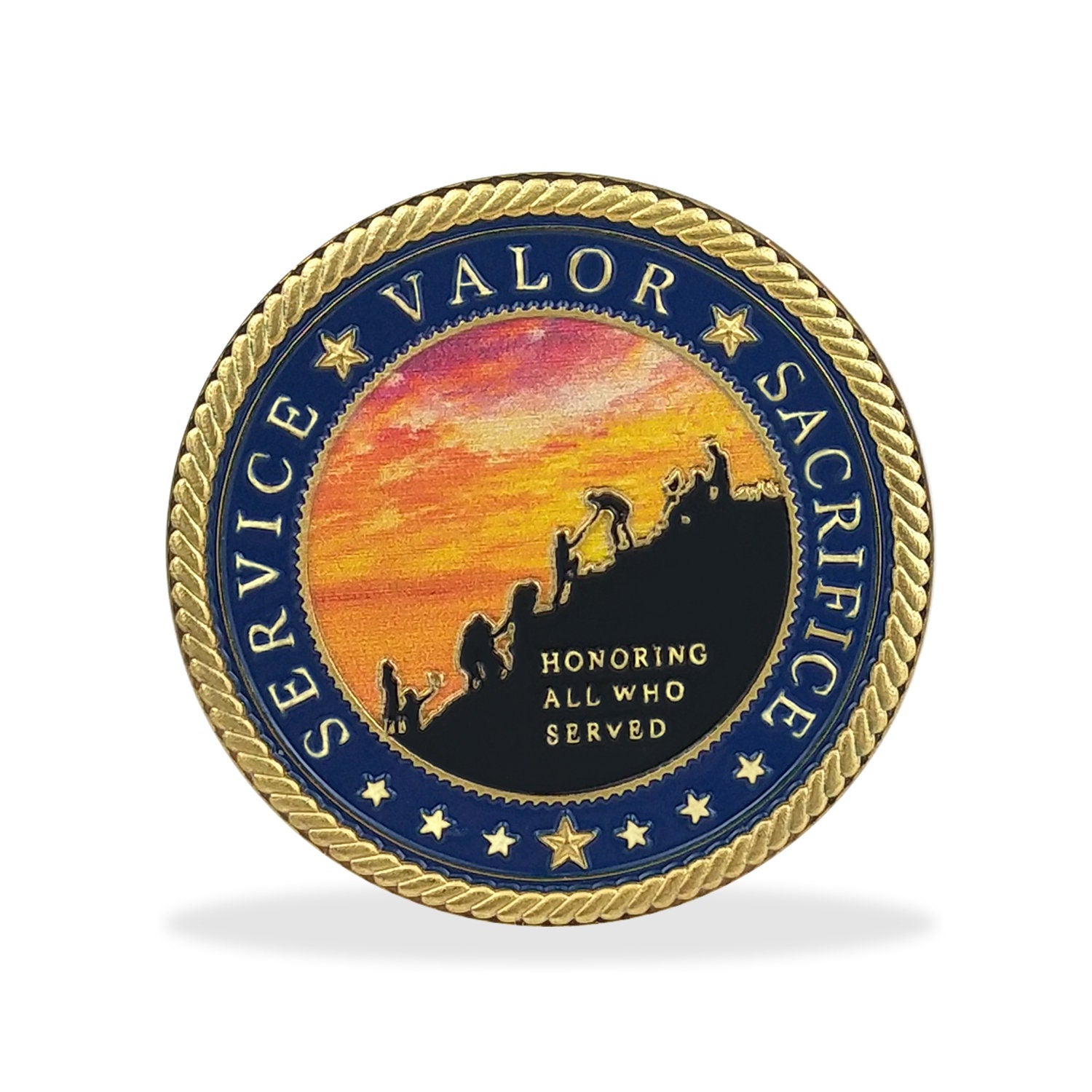 A Prayer for Veterans Challenge Coin Honoring All Who Served Medallion Gift decowoodo