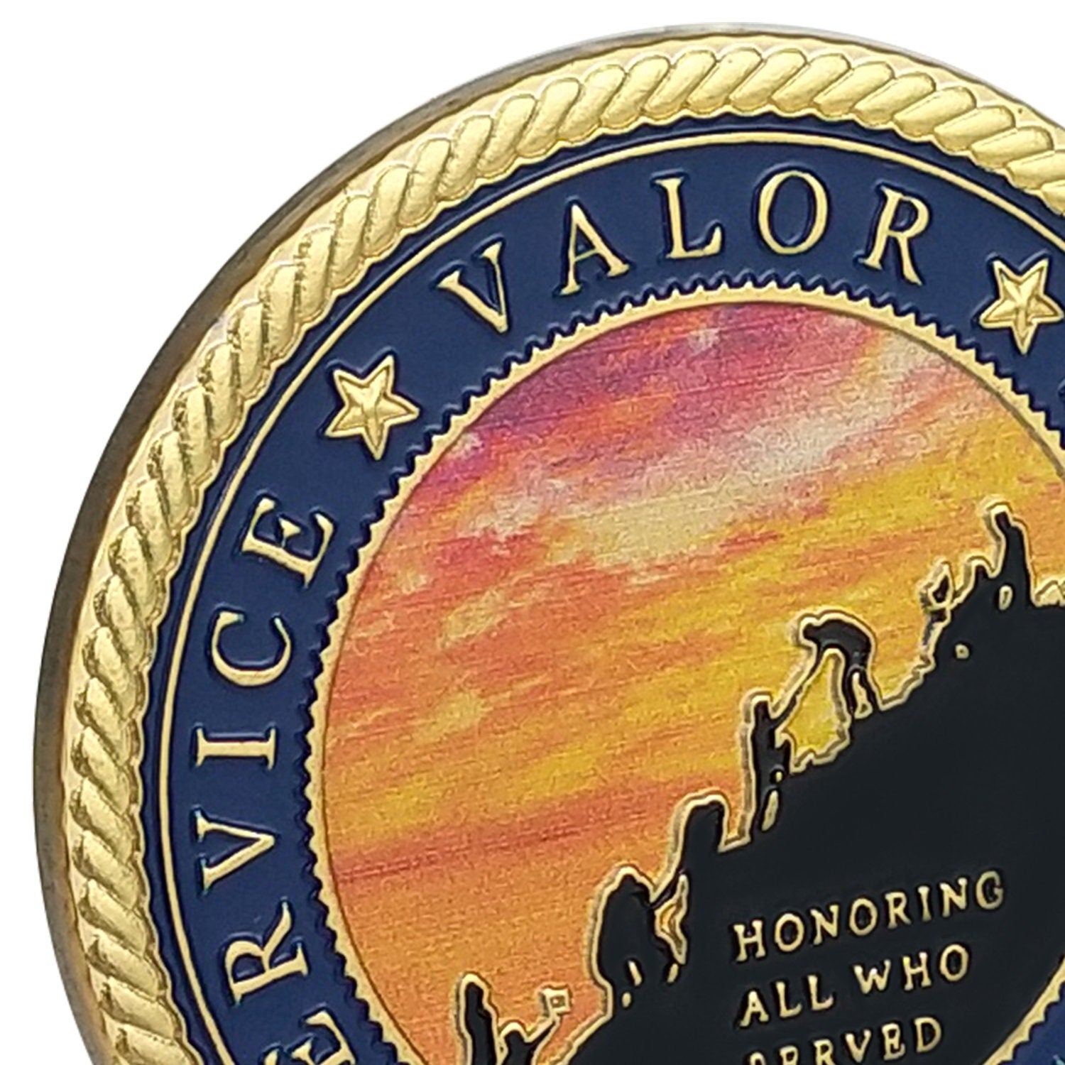 A Prayer for Veterans Challenge Coin Honoring All Who Served Medallion Gift decowoodo