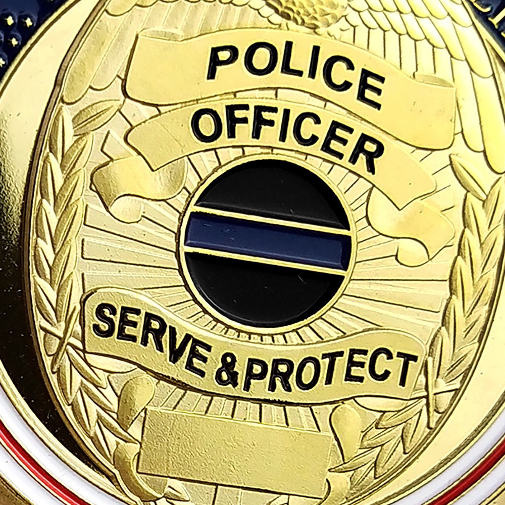 Police Officer Sparta Warrior Challenge Coin A Thin Blue Line Serve & Protect decowoodo