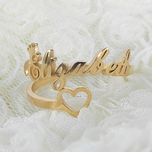 Mother's Day Gifts | Personalized Custom Name Ring | Gift For Lover decowoodo