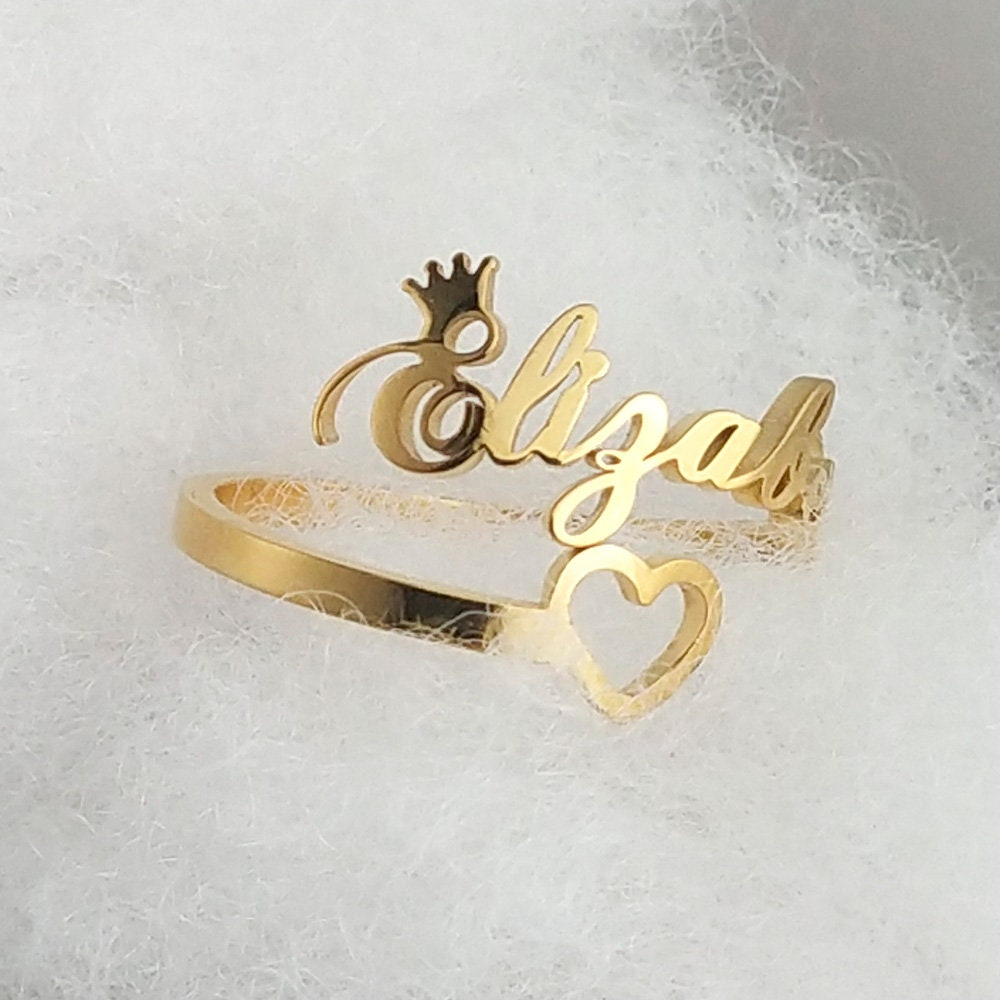 Mother's Day Gifts | Personalized Custom Name Ring | Gift For Lover decowoodo