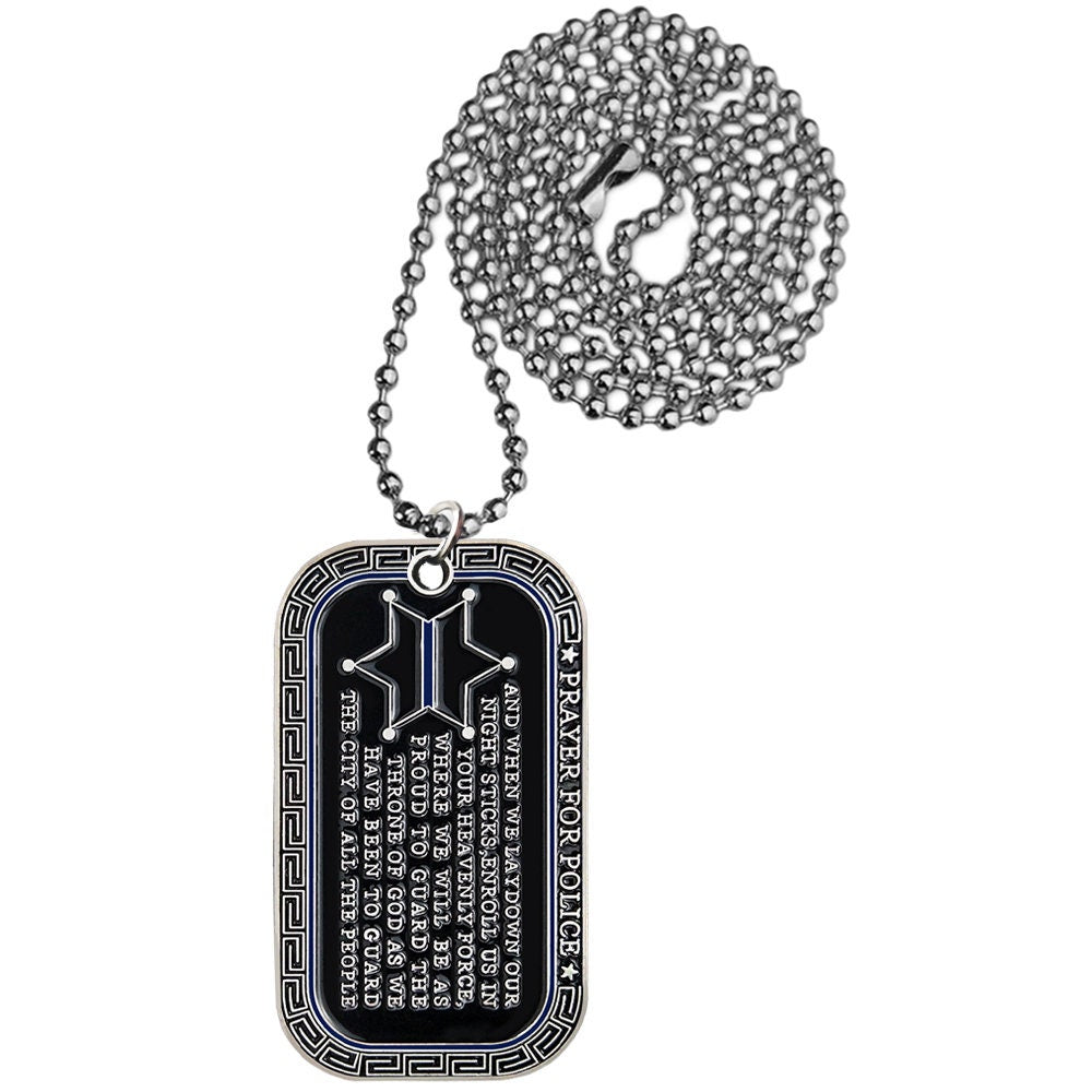 Law Enforcement Challenge Coin Dog Tag St Michael Police Guardian Pendant Chain decowoodo
