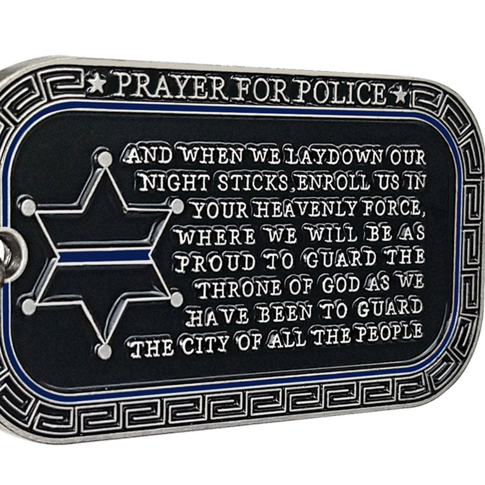 Law Enforcement Challenge Coin Dog Tag St Michael Police Guardian Pendant Chain decowoodo