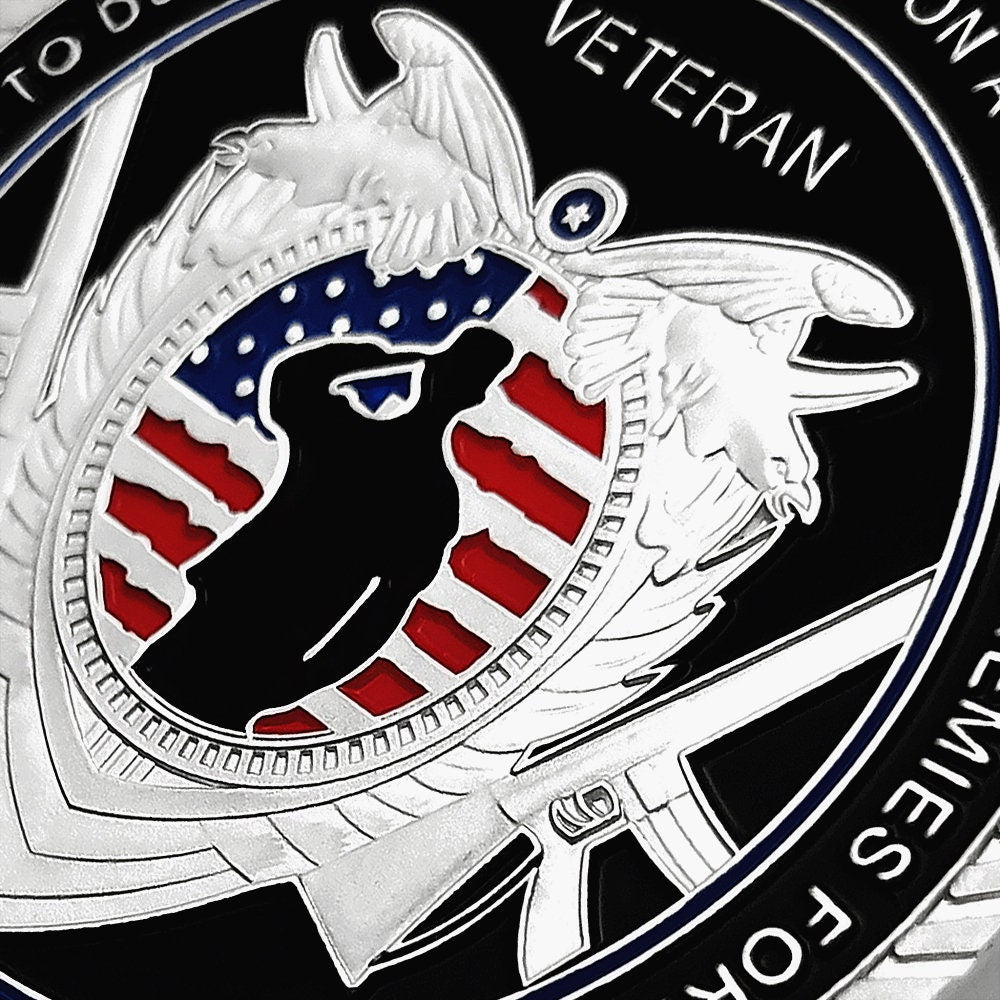 Veteran Oath Challenge Coin To Defend the Constitution Soldiers Collectible/gift for Him for father decowoodo