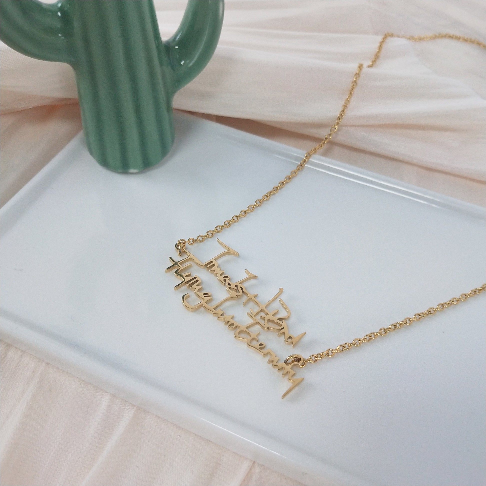 Personalized Custom DIY Handwriting Pendant Bracelet | Artistic Font Writing | Laser Printing Engraved | Mothers day gift decowoodo