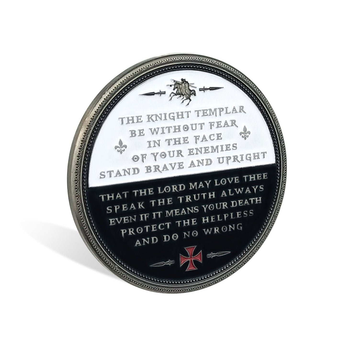Knights Templar Brofist Challenge Coin Crusader Fight Together Collectible Coin/gift for Him for father decowoodo