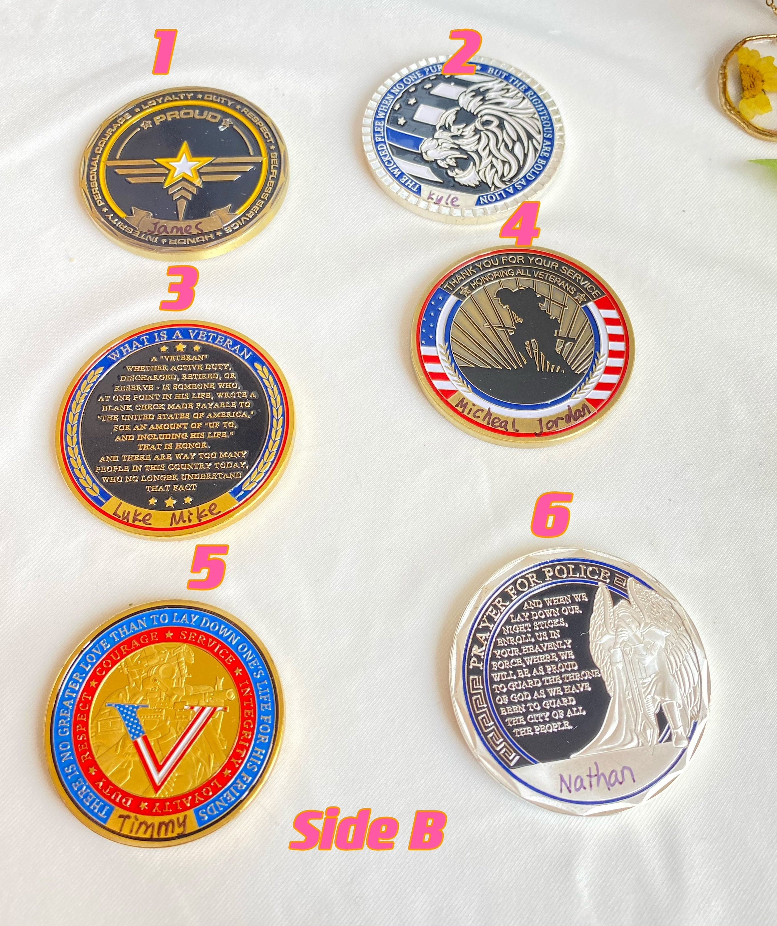 Personalized Names US Army Brofist Challenge Coin Bronze Military Collectible Soldier Fist Bump/gift for Him for father decowoodo