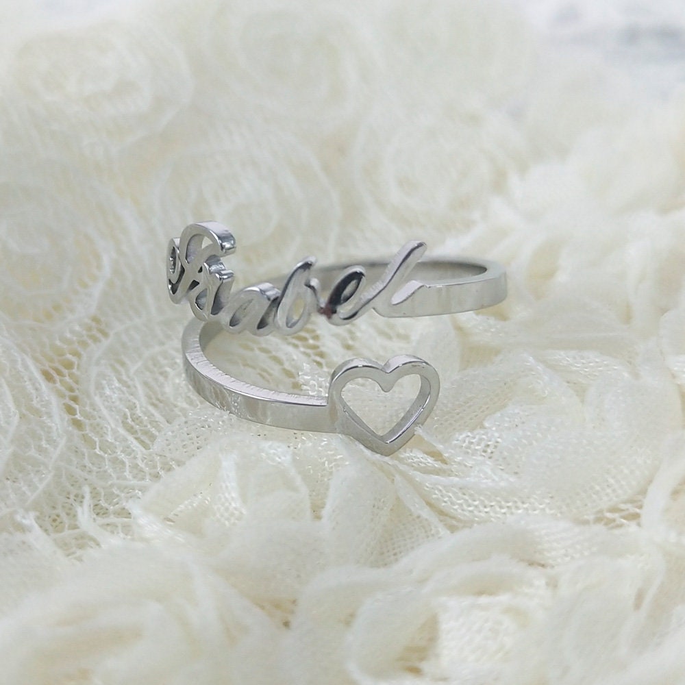 Mother's Day Gifts | Personalized Custom Name Ring | Gift For Lover decowoodo