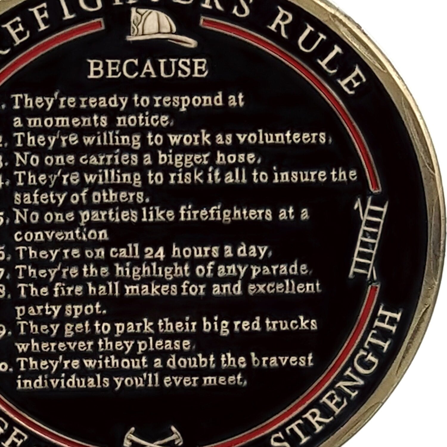 Firefighter Prayer Challenge Coin Isaiah 43:2 Firemans Honor Collectible Coin/gift for Him for father decowoodo