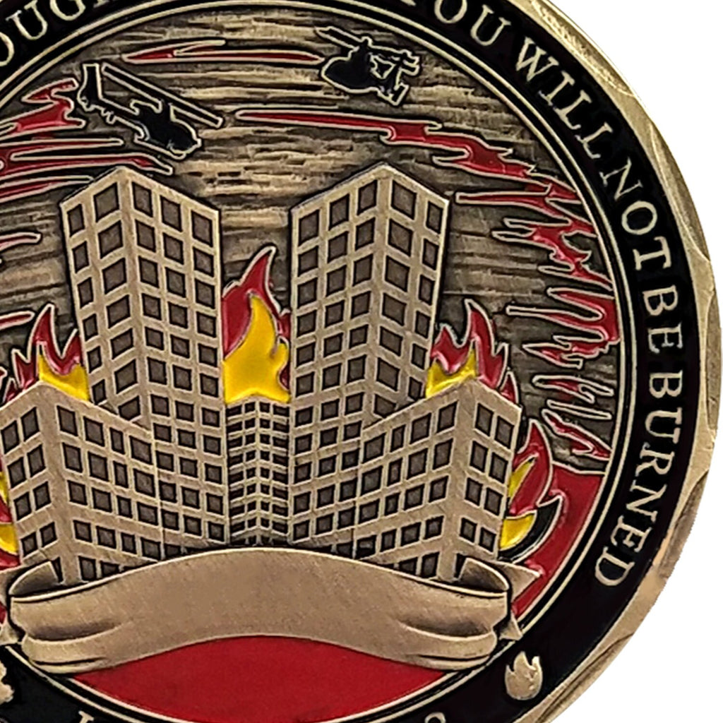 Firefighter Prayer Challenge Coin Isaiah 43:2 Firemans Honor Collectible Coin/gift for Him for father decowoodo