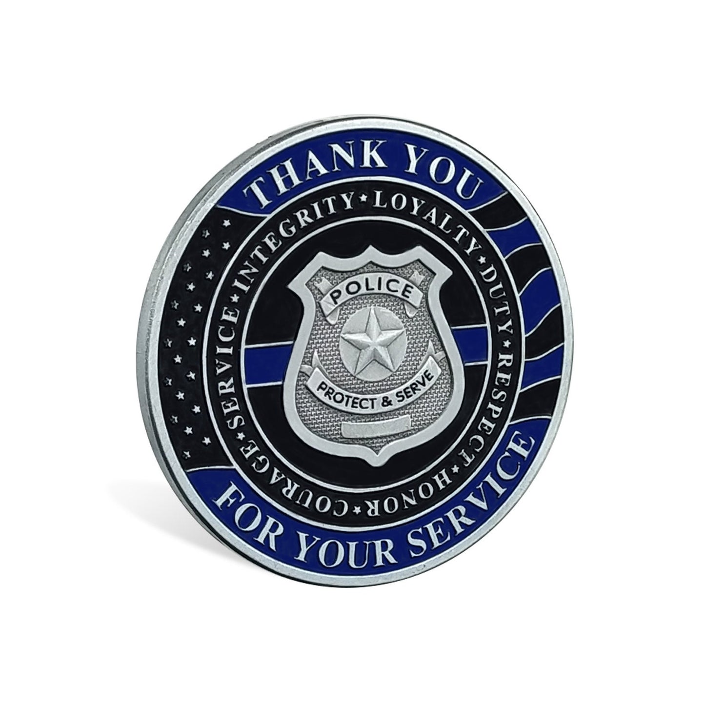 Police Officer & K9 Challenge Coin A Thin Blue Line Coin Law Enforcement Medallion/gift for Him for father decowoodo