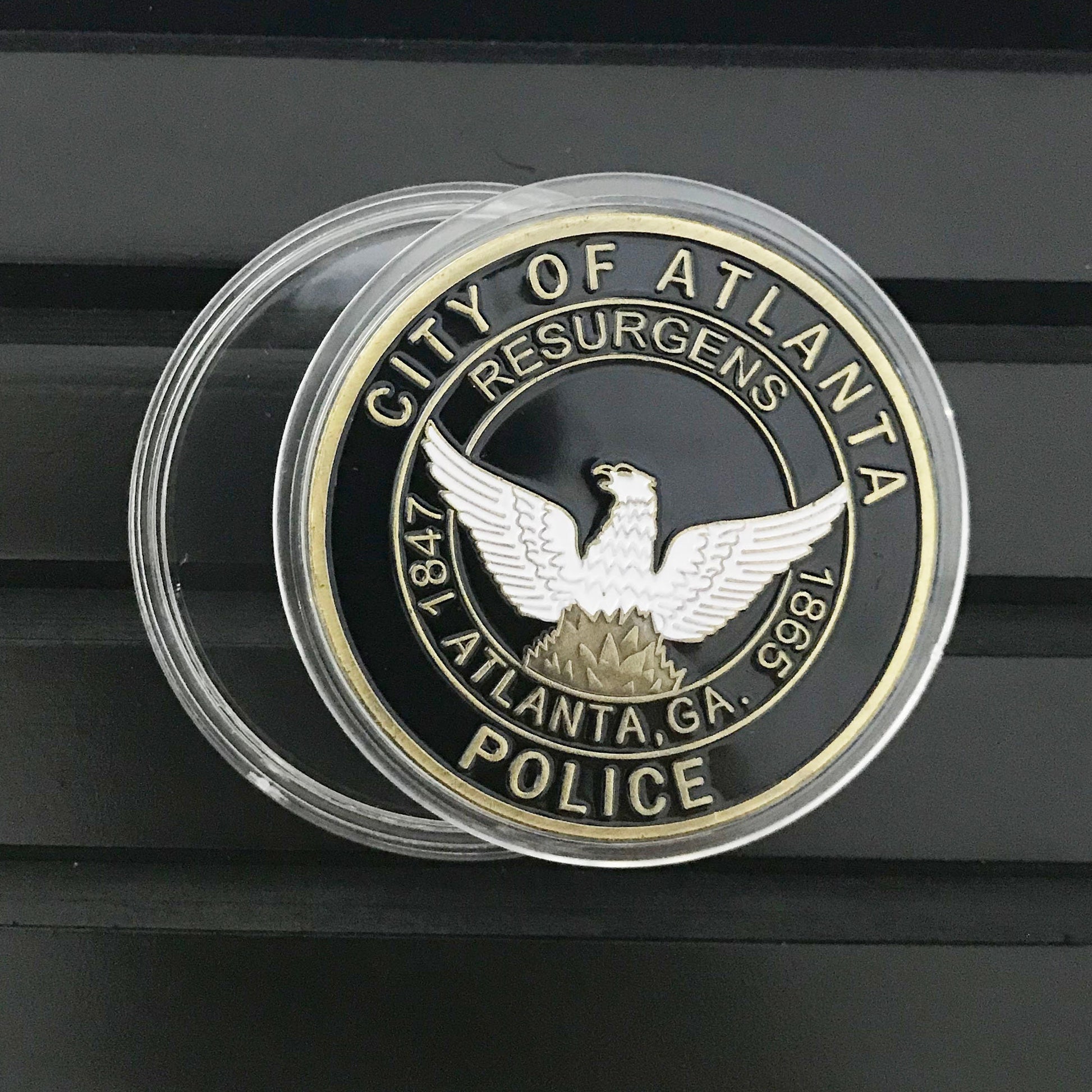 Police Challenge coin policeman officer gift for him police academy gift with desk display law enforcement gift DecoWoodo