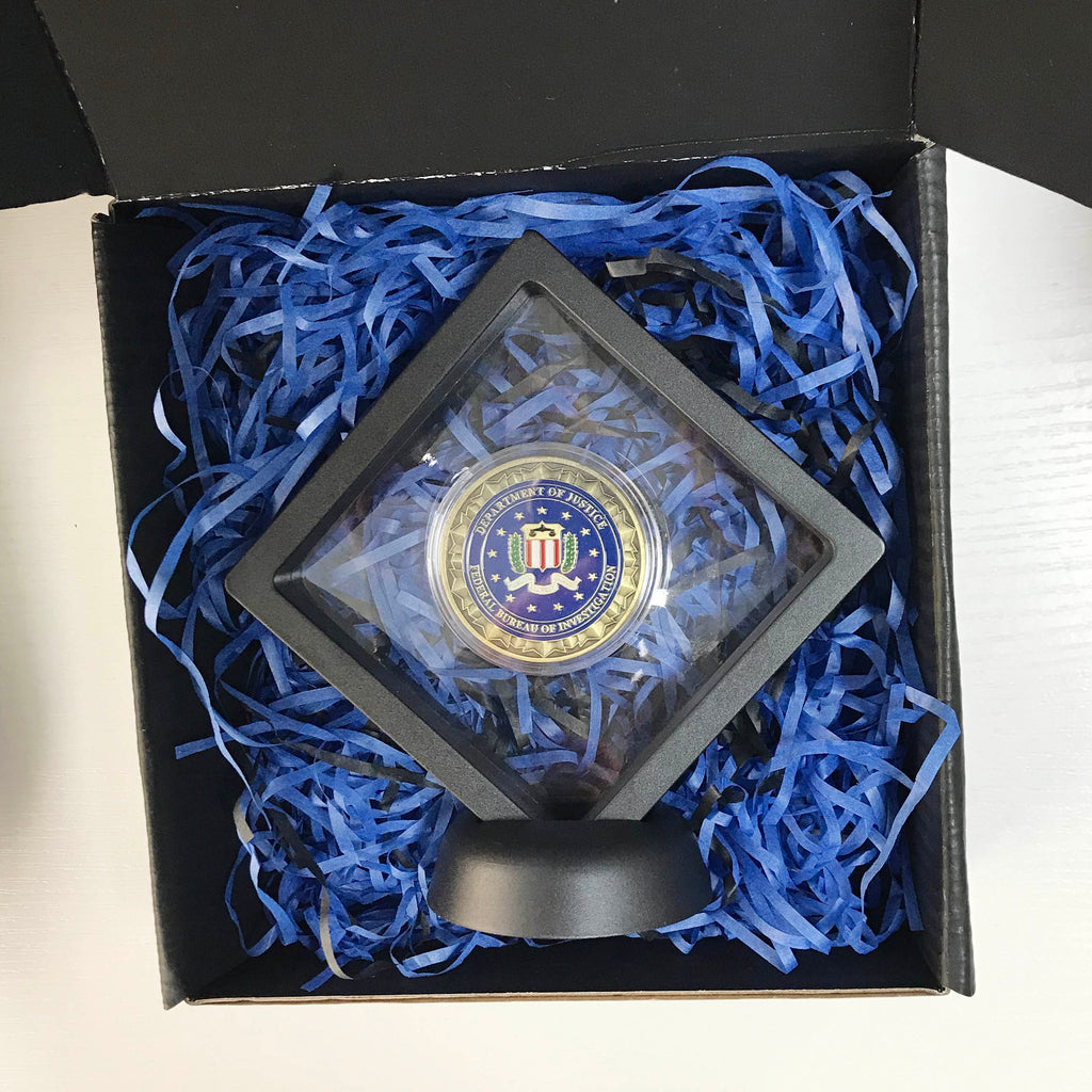 Police Challenge coin policeman officer gift for him law enforcement gift Department of Justice Federal Bureau of Investigation DecoWoodo