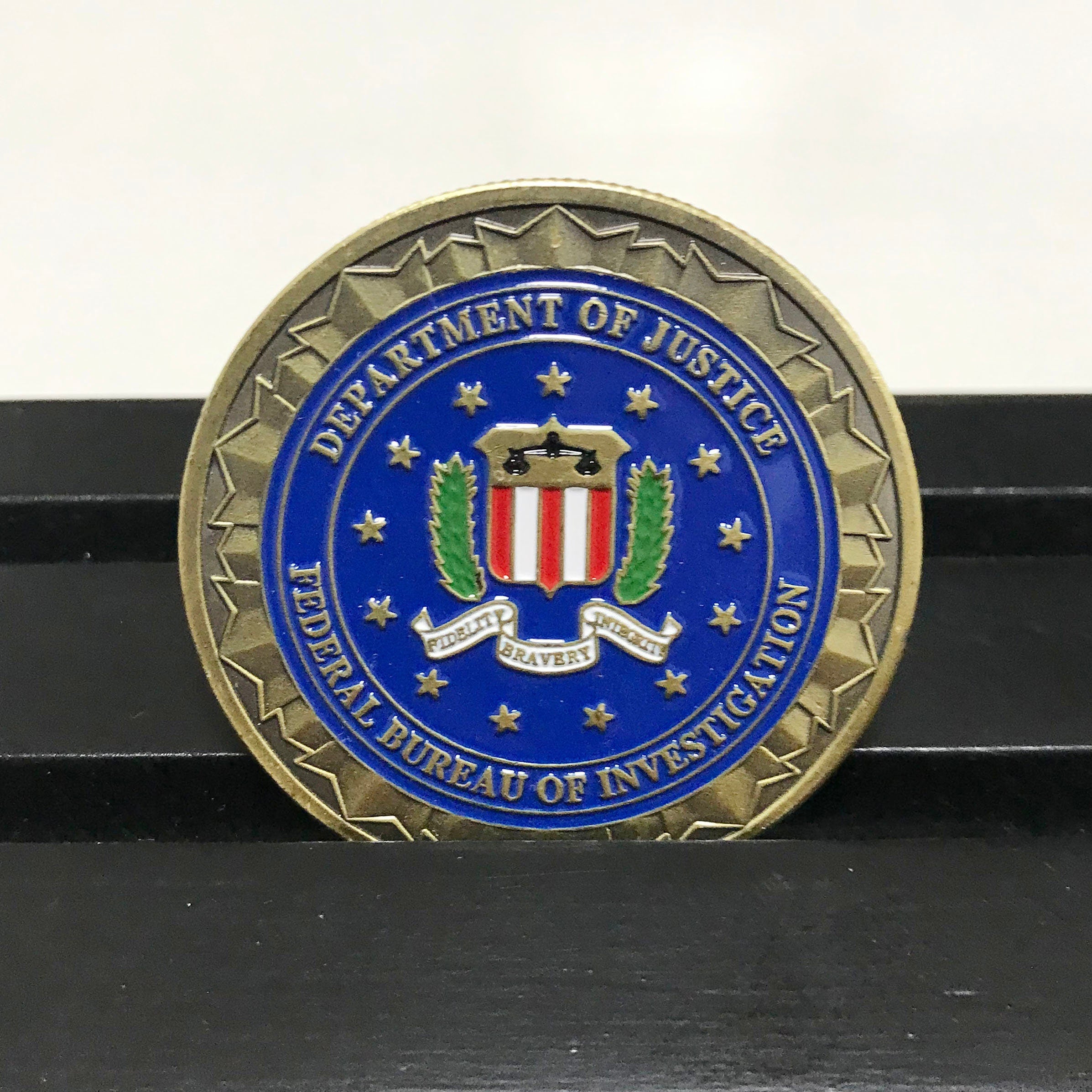 Police Challenge coin policeman officer gift for him law enforcement gift Department of Justice Federal Bureau of Investigation DecoWoodo