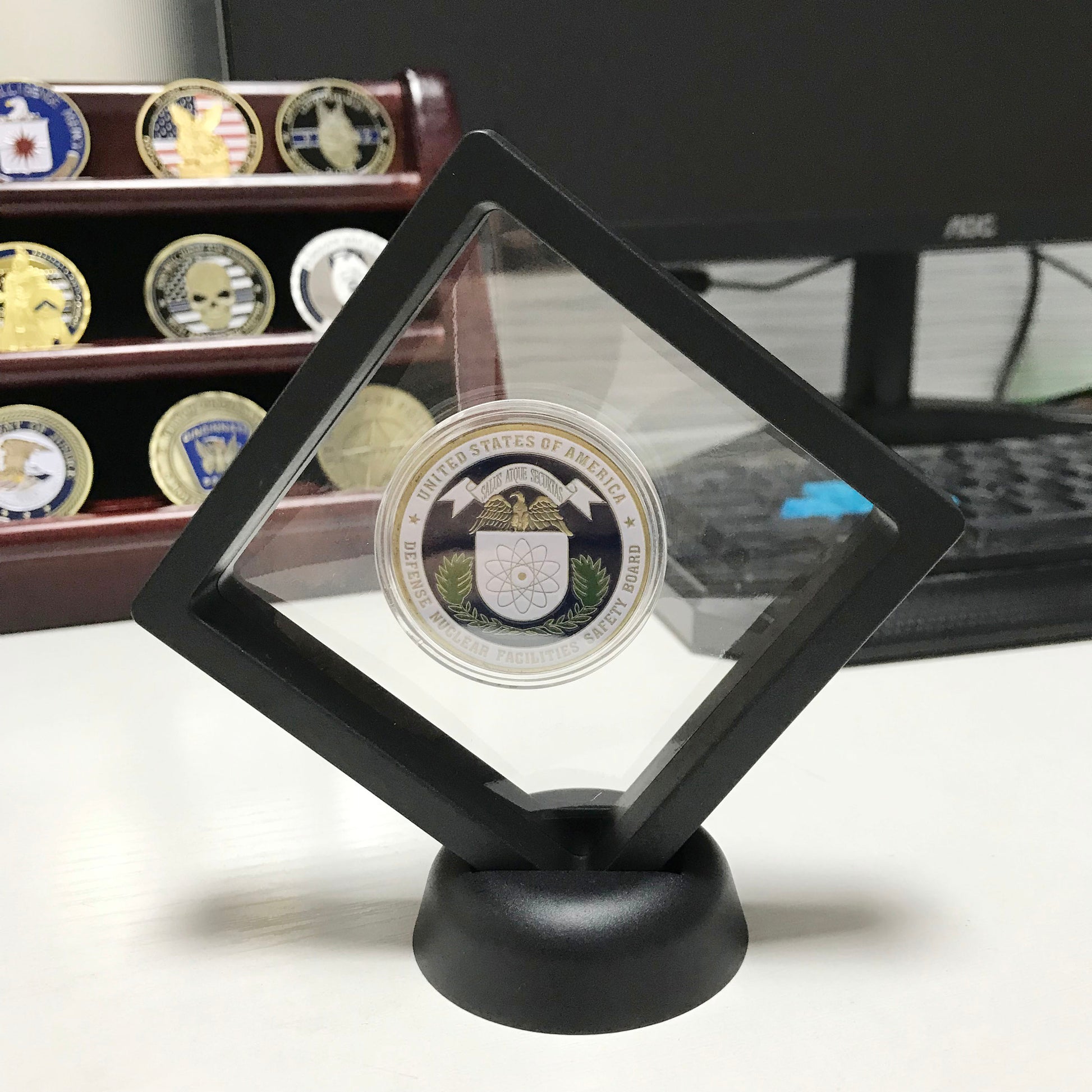 Police Challenge coin policeman officer gift for him police graduation retirement gift Defense Nuclear Facilities Safety Board Police prayer DecoWoodo