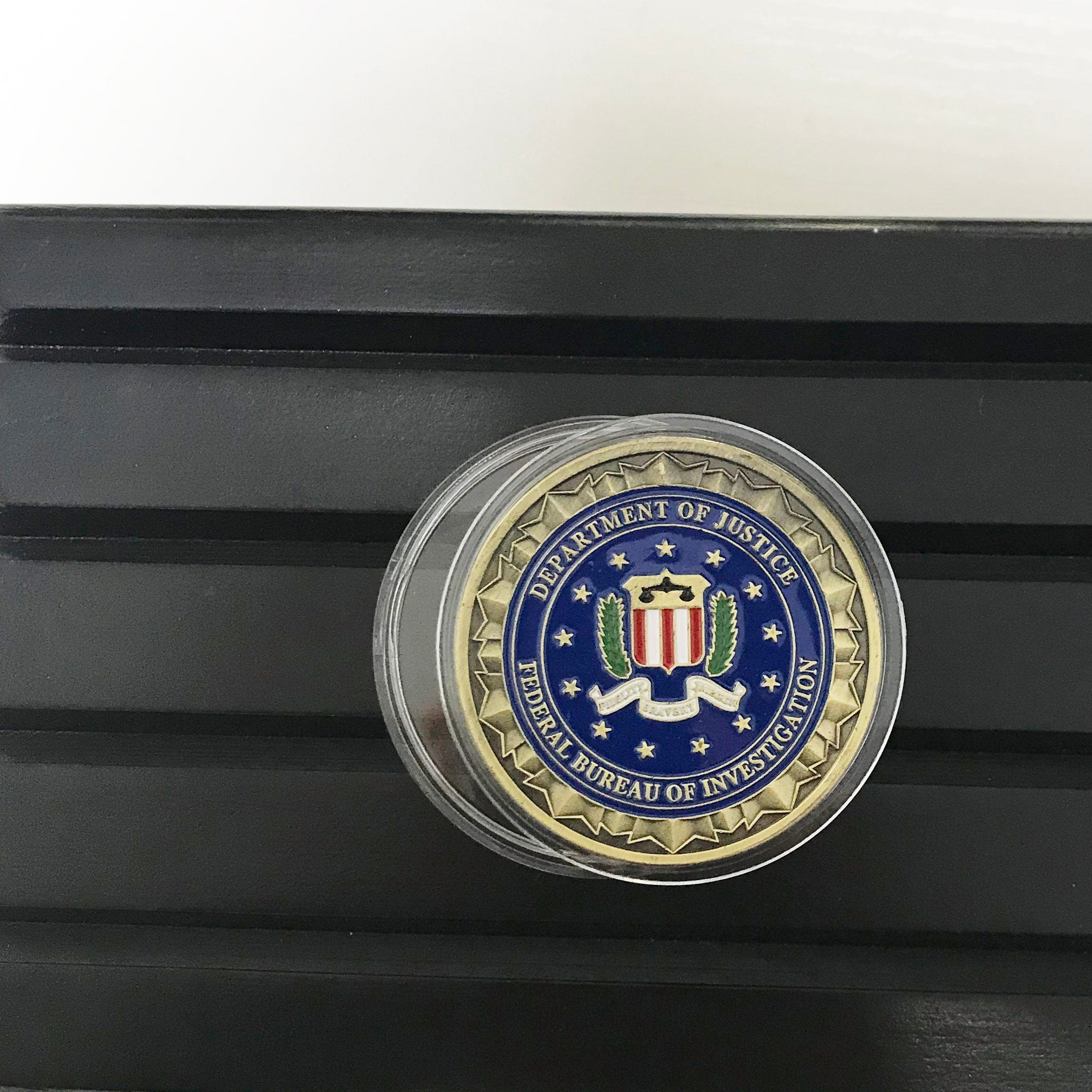 Police Challenge coin policeman officer gift for him law enforcement gift Department of Justice Federal Bureau of Investigation DecoWoodo