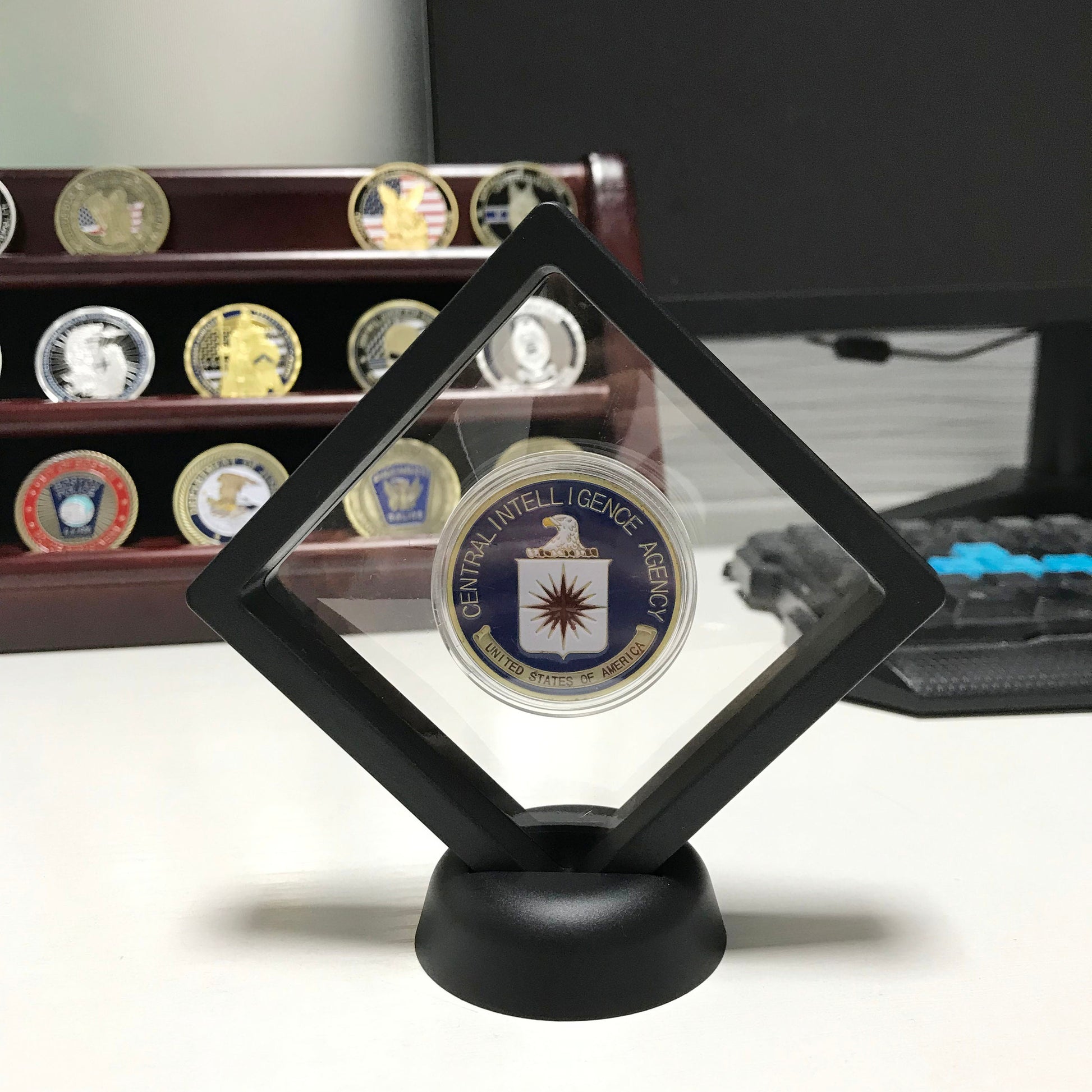 Policeman Challenge coin St.Michael Prayer law enforcement Police Officers gifts for him/father/Dad DecoWoodo