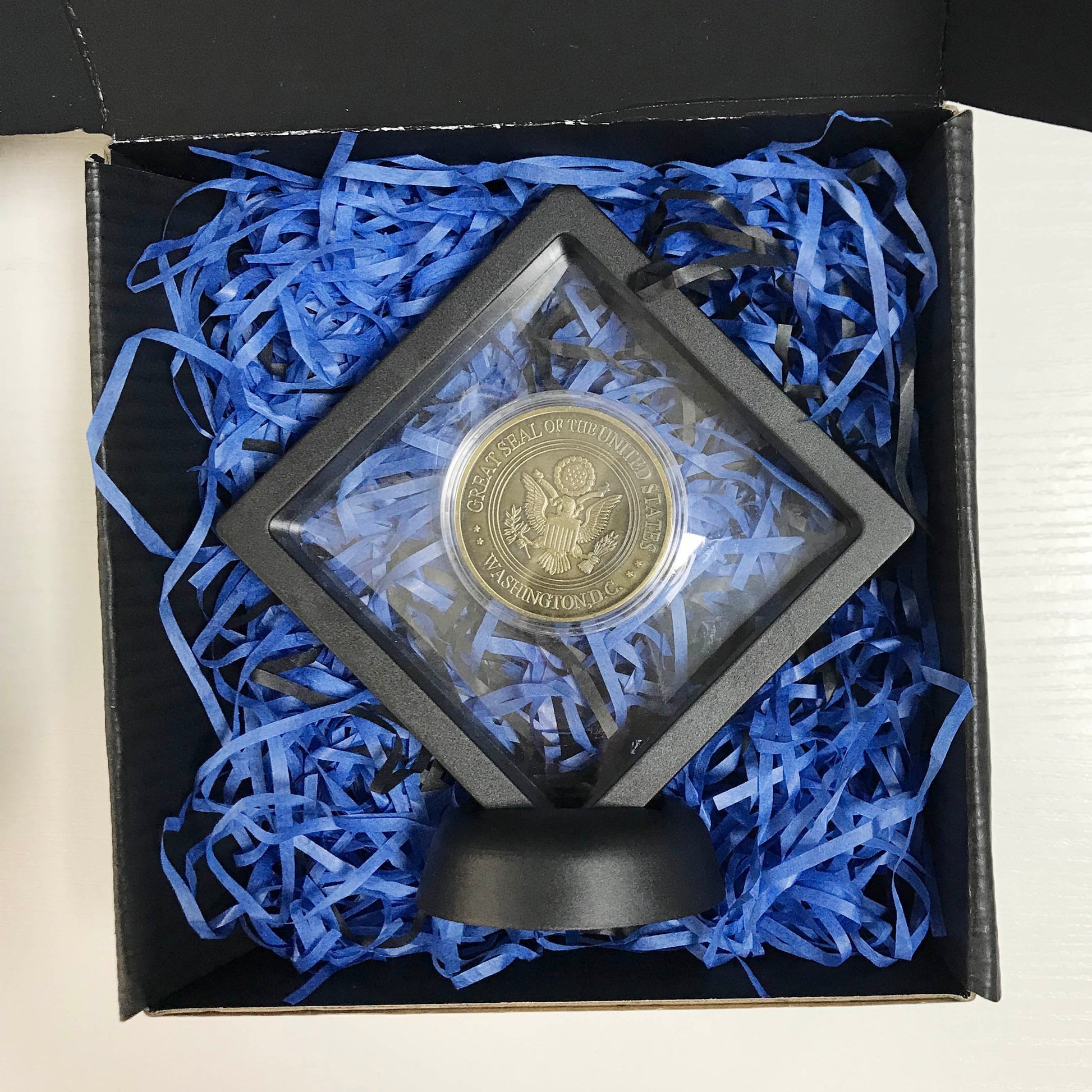 Washington D.C. Police Protector St. Michael Challenge Coin police Officers Prayer retirement Law Enforcement Gift for Him/ Her DecoWoodo