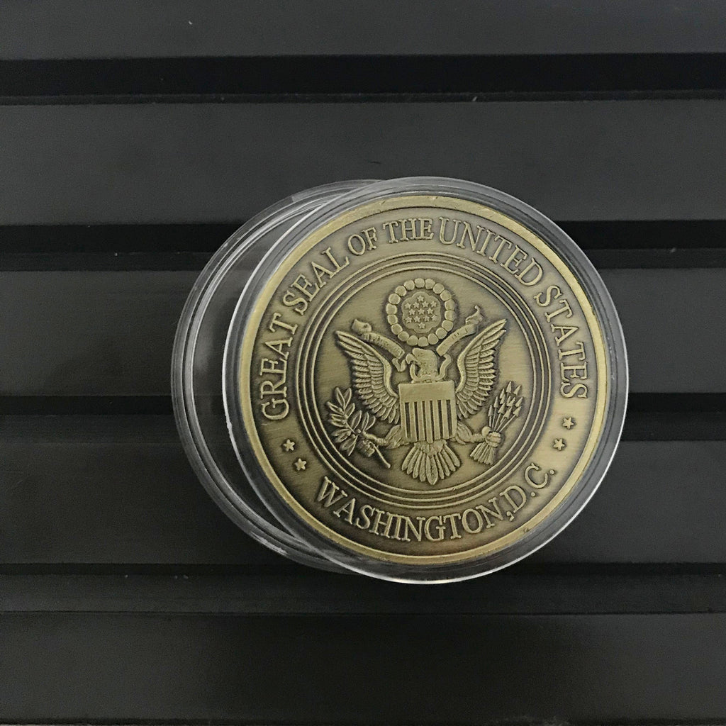 Washington D.C. Police Protector St. Michael Challenge Coin police Officers Prayer retirement Law Enforcement Gift for Him/ Her DecoWoodo