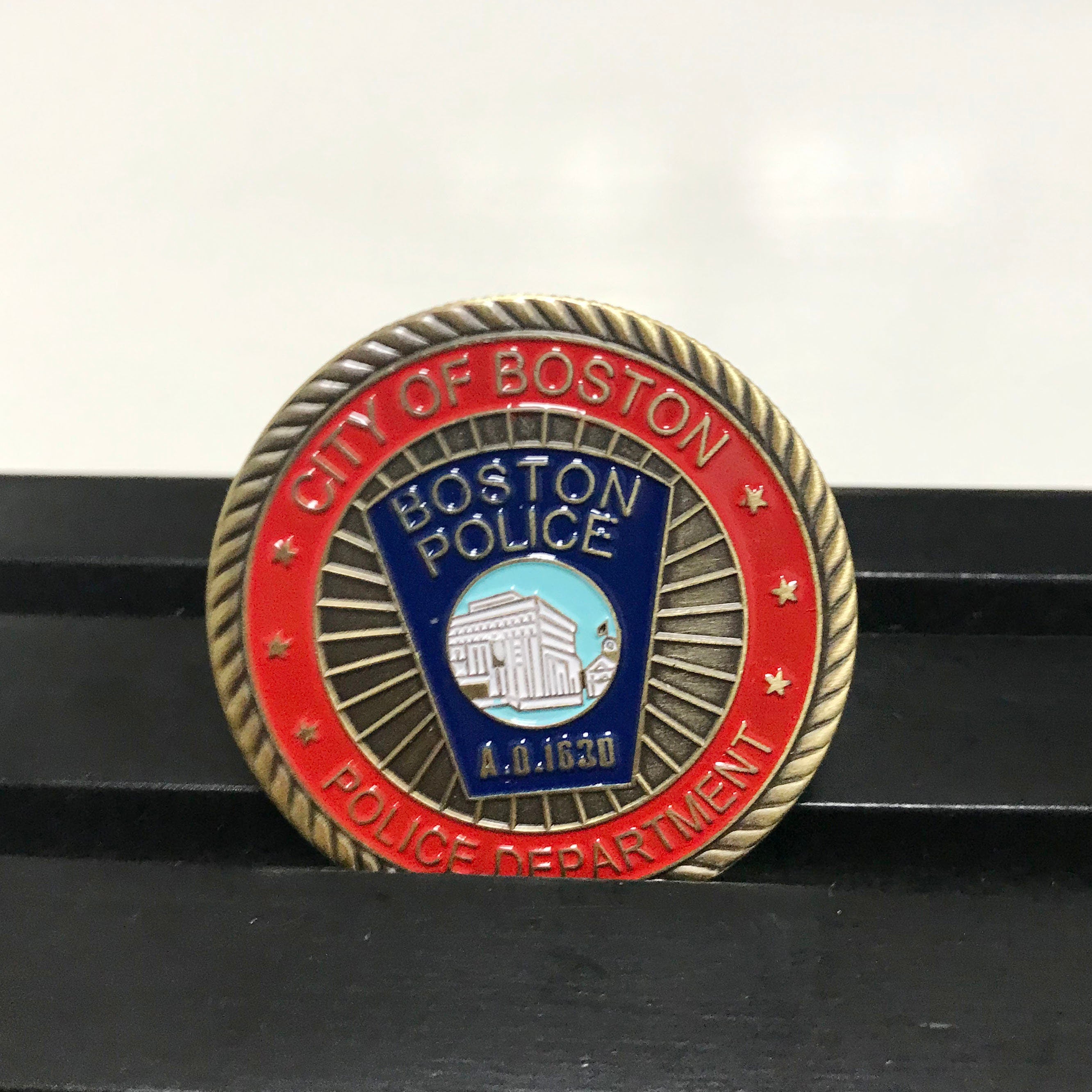 Boston Police department gift St. Michael prayer Law Enforcement police Officers Prayer retirement Gift for Him/ Her DecoWoodo