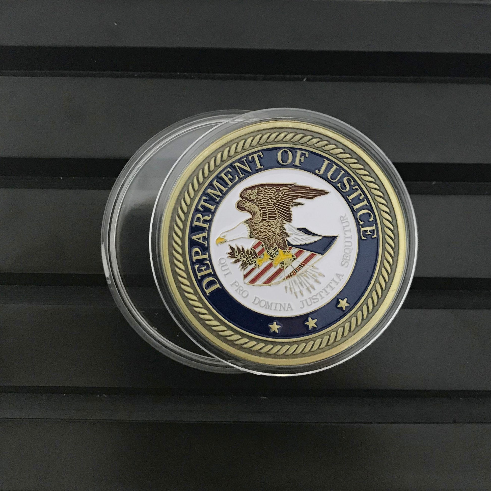 DOJ Police Department of Justice Thin Blue line gift/graduation gift/ retirement Gift for Him/ Her DecoWoodo