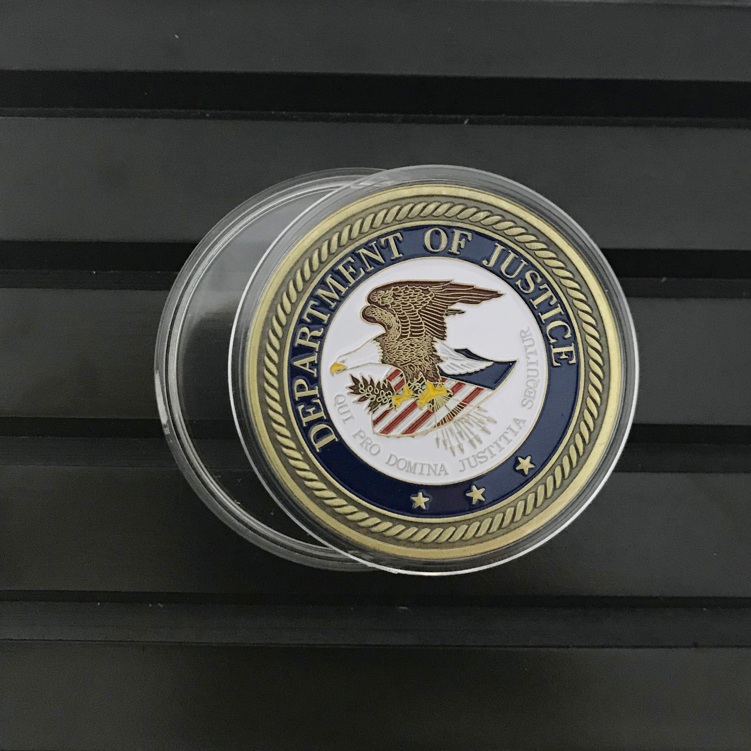 DOJ Police Department of Justice Thin Blue line gift/graduation gift/ retirement Gift for Him/ Her DecoWoodo