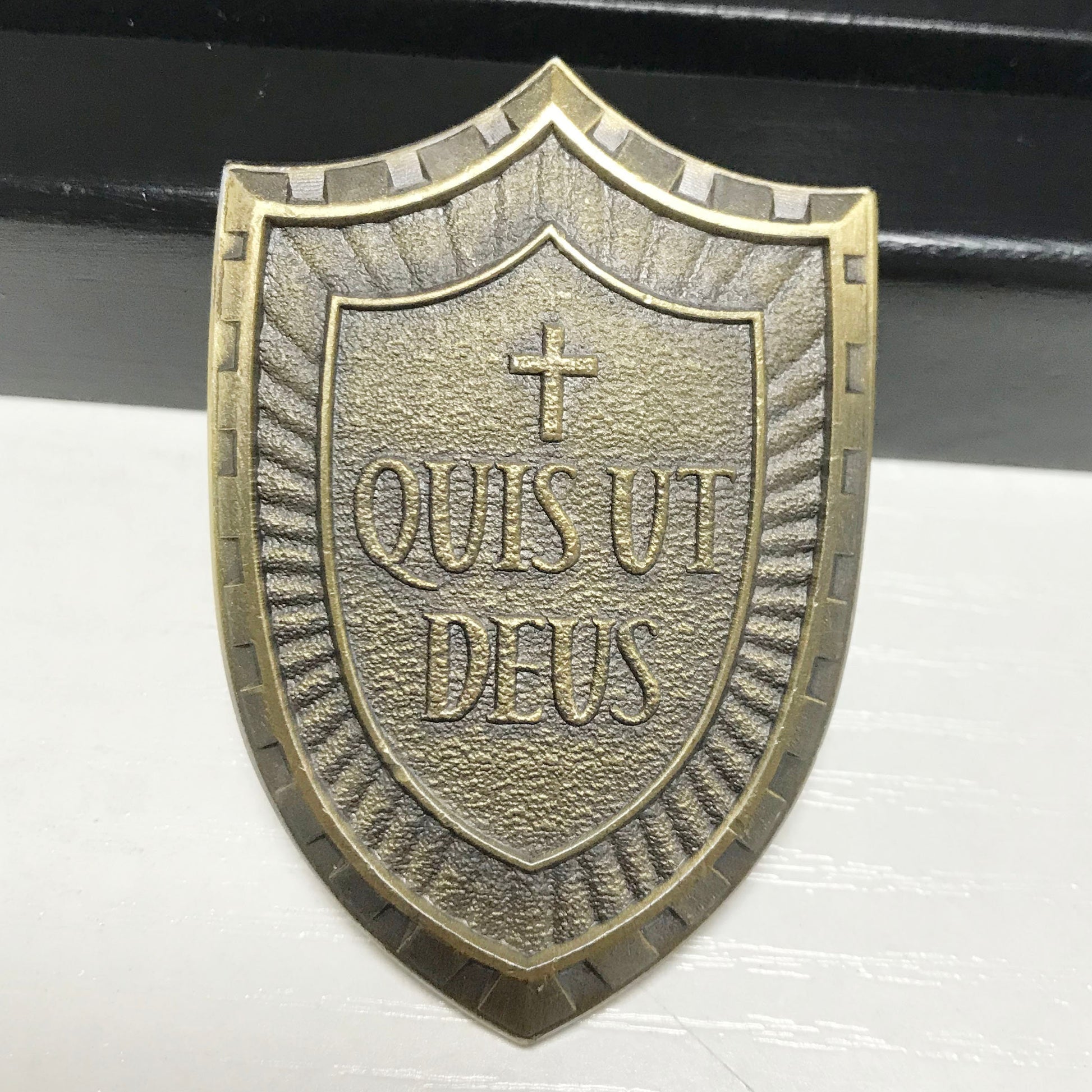 Police Sheriff Challenge Coin Angel  QUISUI DEUS Featured LEO Medallion police officer Gift for him for father for husband DecoWoodo