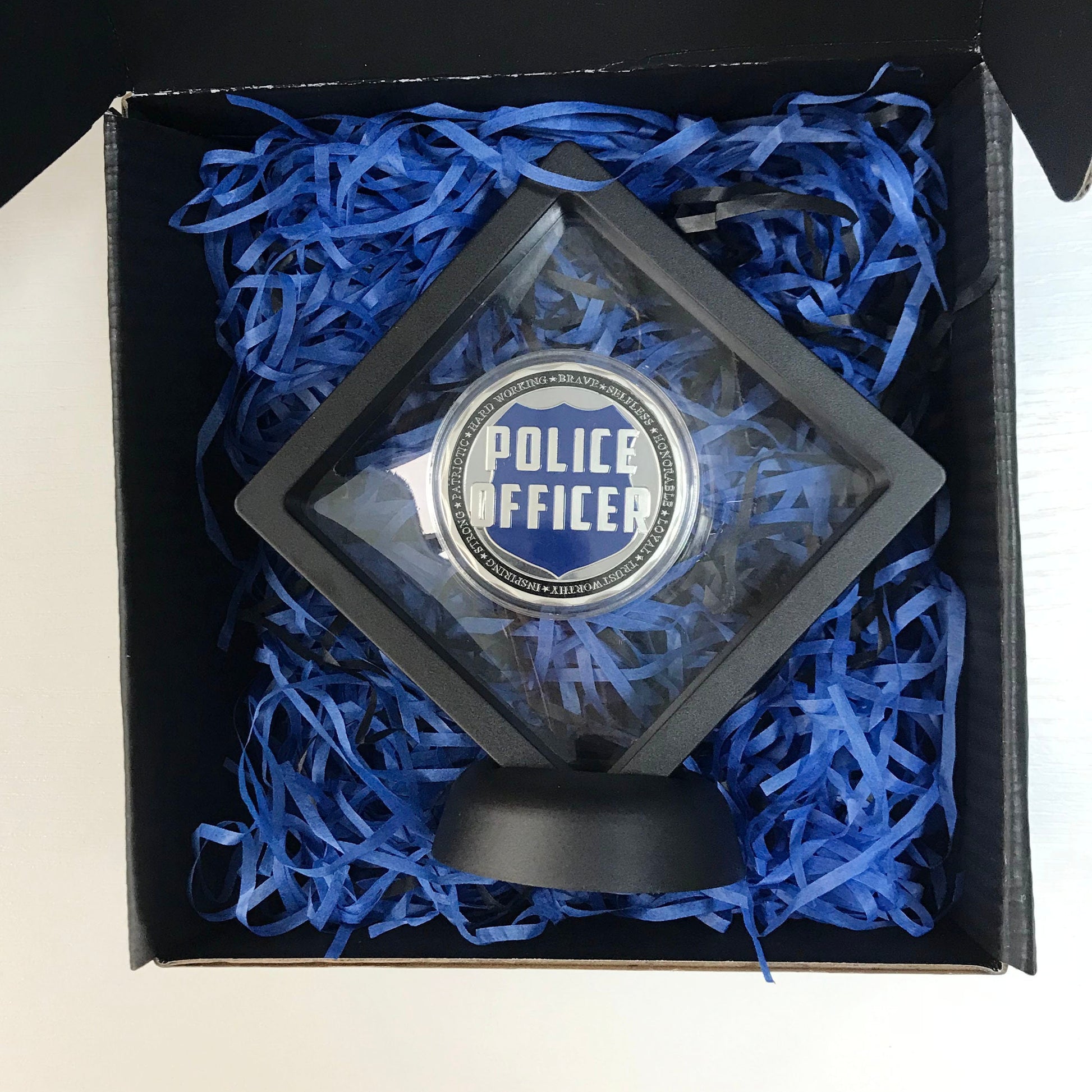 Police Officer Squad Challenge Coin Law Enforcement Shield Badge Collectible Medallion/gift for Him for father for husband DecoWoodo