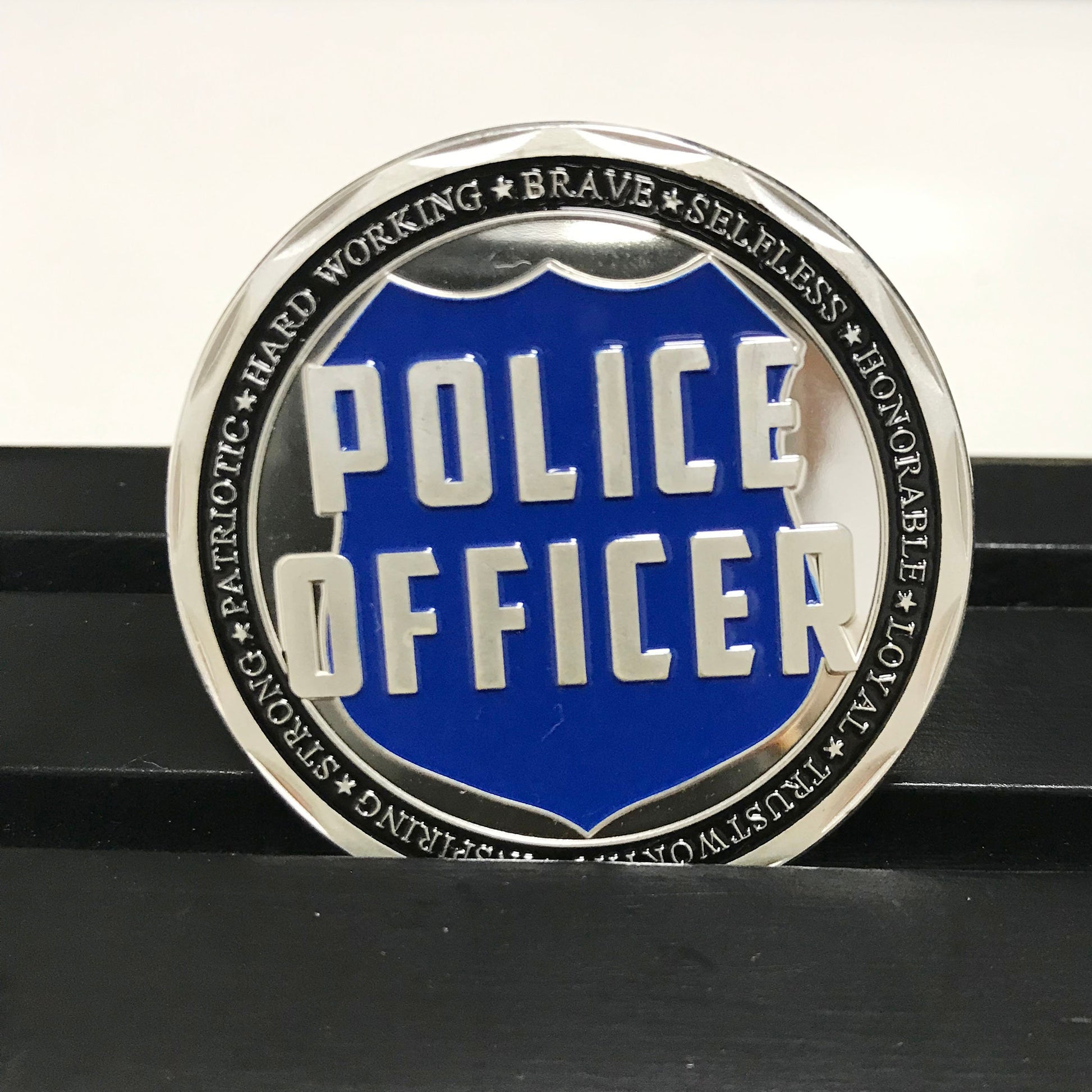 Police Officer Squad Challenge Coin Law Enforcement Shield Badge Collectible Medallion/gift for Him for father for husband DecoWoodo