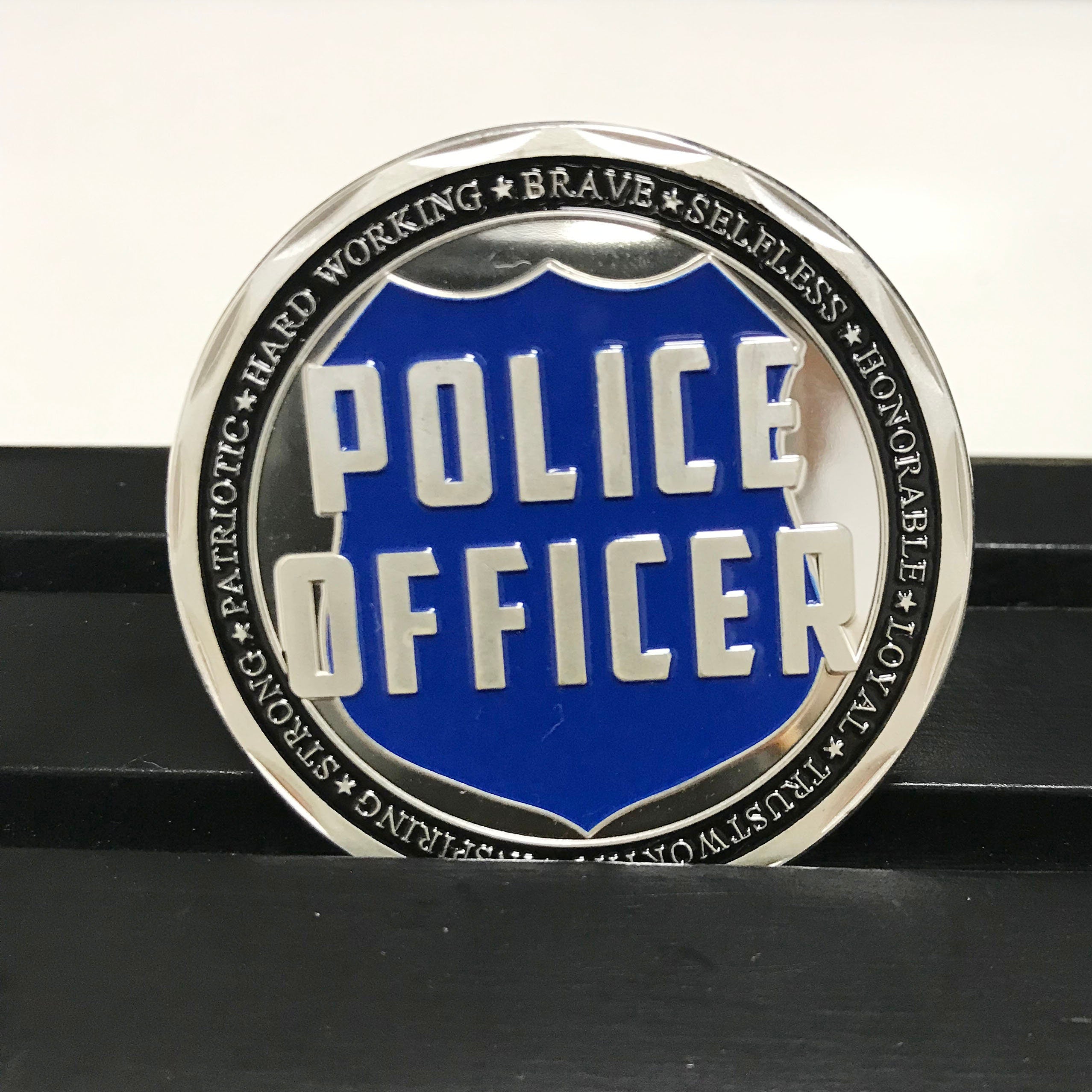 Police Officer Squad Challenge Coin Law Enforcement Shield Badge Collectible Medallion/gift for Him for father for husband DecoWoodo