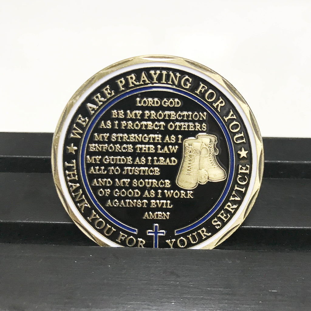 US Flag Law Enforcement Challenge Coin Sheriff Five Pointed Star Featured Police Officers Gift/gift for Him for father DecoWoodo